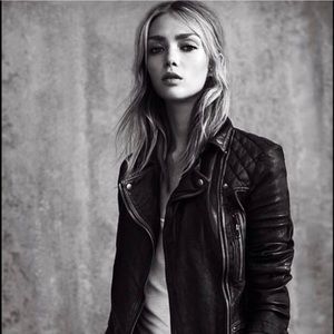 ALL SAINTS CARGO BIKER LEATHER JACKET
